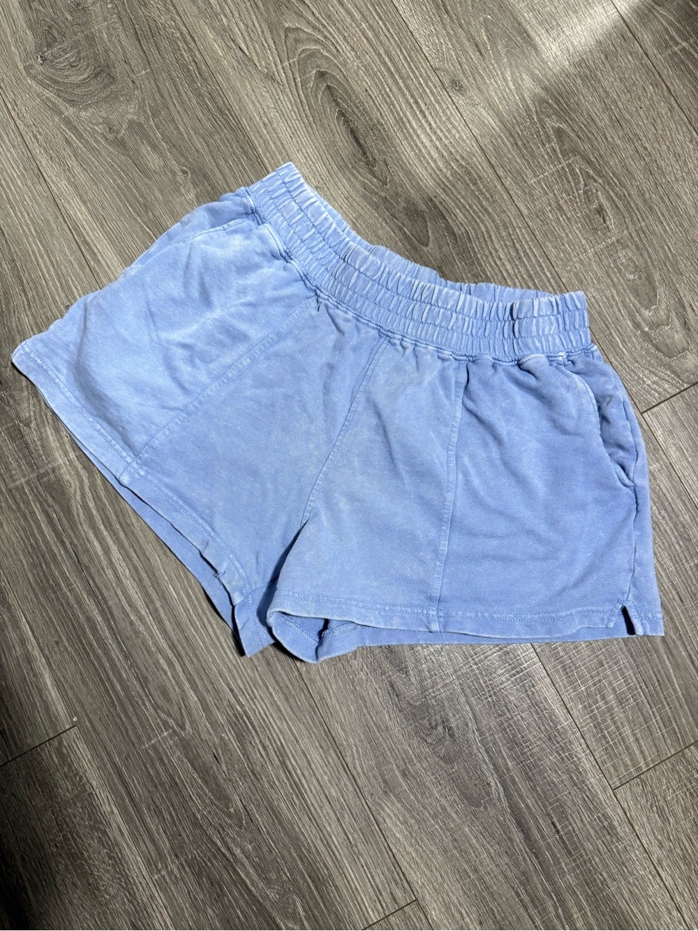 Time and Tru Light Blue Athletic Elastic Waist Shorts